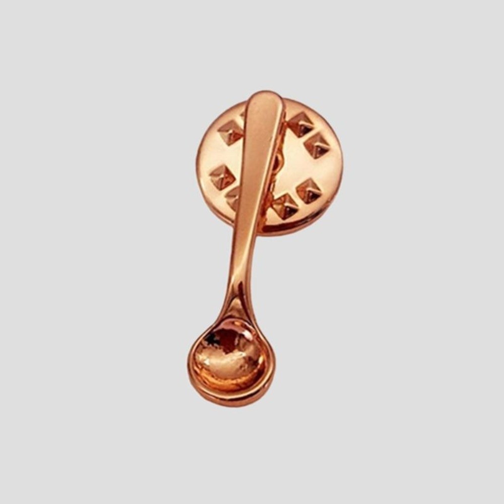 Vintage Collectible Spoons - 귀여운 디자인의 숟가락 브로치, 창의적인 금속