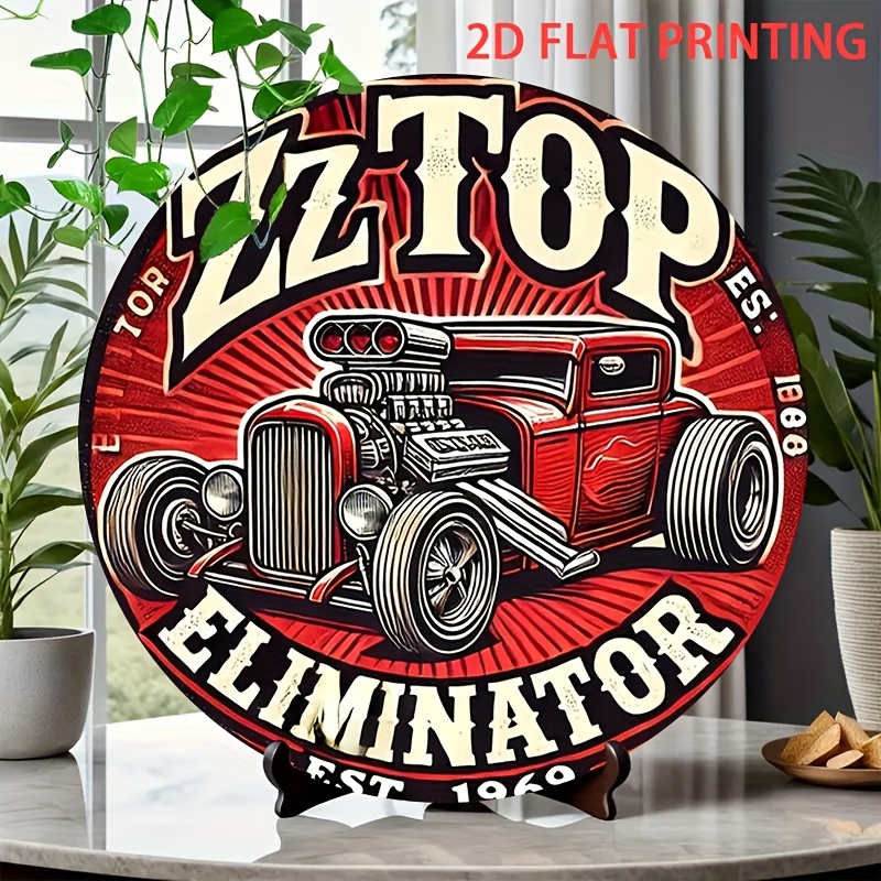 2D 플랫, 1개 ZZ 탑 엘리미네이터 핫로드 자동차  - Vintage Collectible Plates 리뷰 및 가격