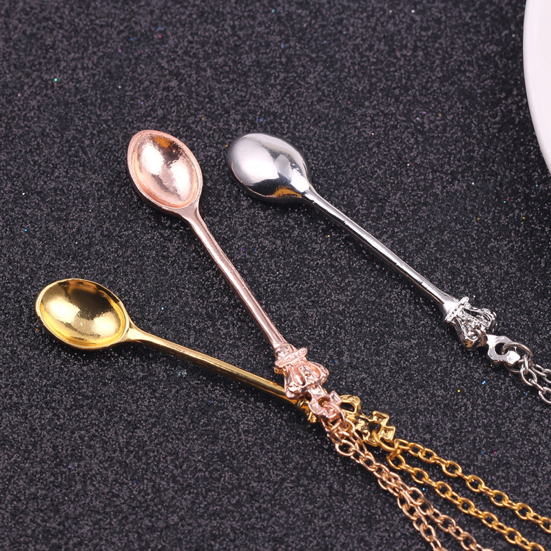 앨리스 빈티지 골드 크라운 스푼 펜던트 목걸이 합금 미 - Vintage Collectible Spoons 리뷰 및 가격